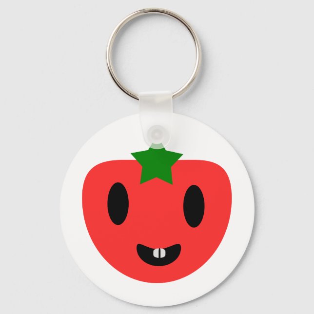 Toothy Tomato Key Ring (Front)