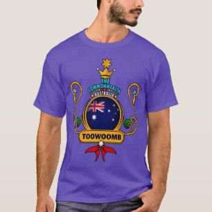 Toowoomba City Pride Golden Australian Flag Souven T-Shirt