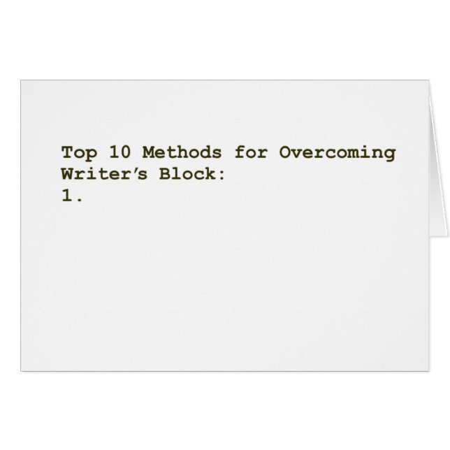 Top 10 Methods for Overcoming Writer's Block (Front Horizontal)