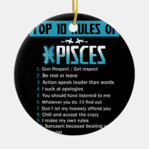 Top 10 Rules of Pisces Birthdays Ceramic Tree Decoration