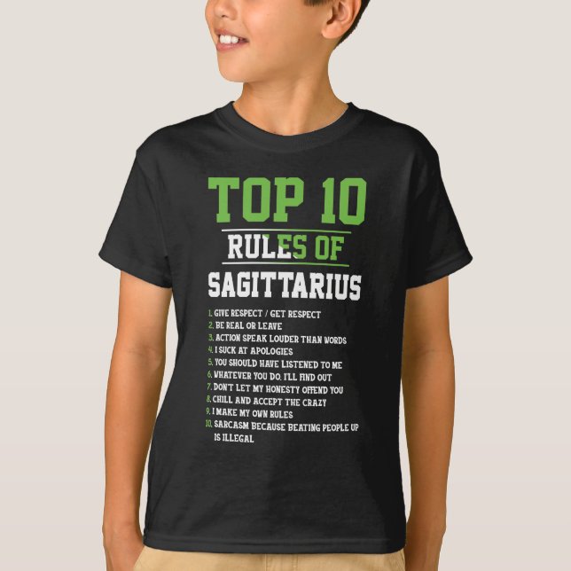 Top 10 Rules Of Sagittarius Birthday Horoscope (Front)