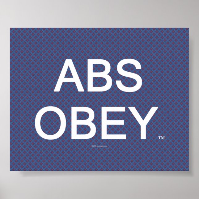 TOP Abs Obey Poster (Front)