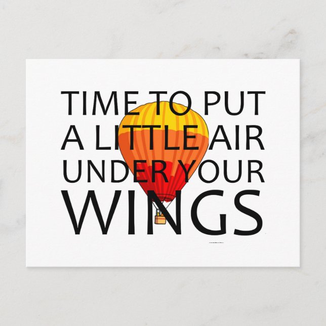 TOP Air Under Your Wings Postcard (Front)