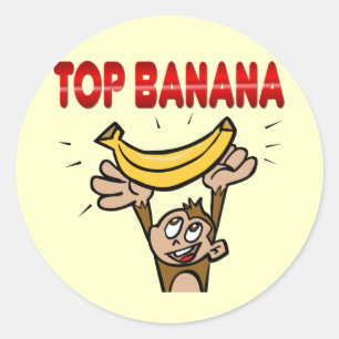 Top Banana Classic Round Sticker