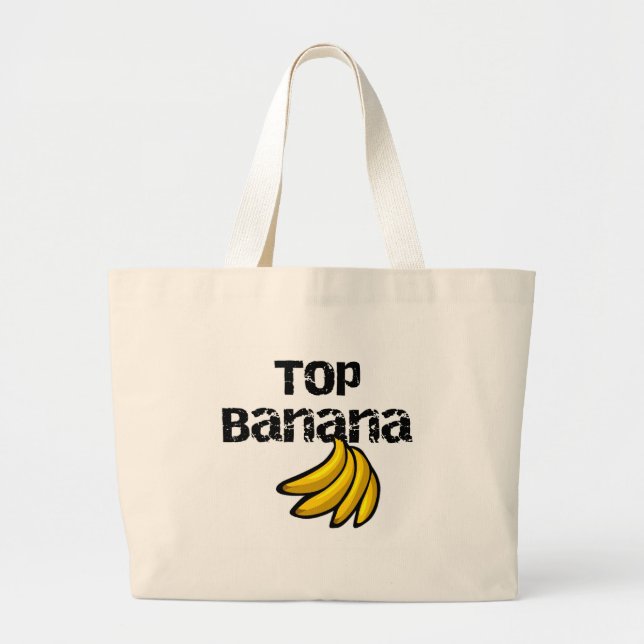 Top Banana Large Tote Bag (Front)