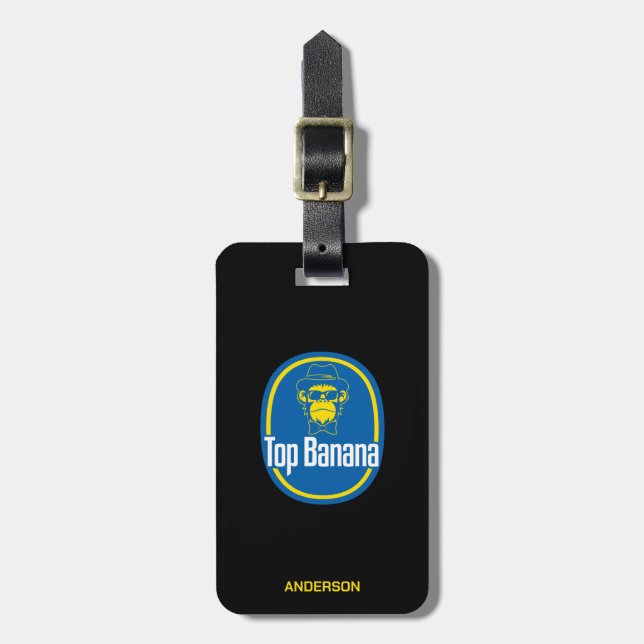 Top Banana Luggage Tag (Front Vertical)