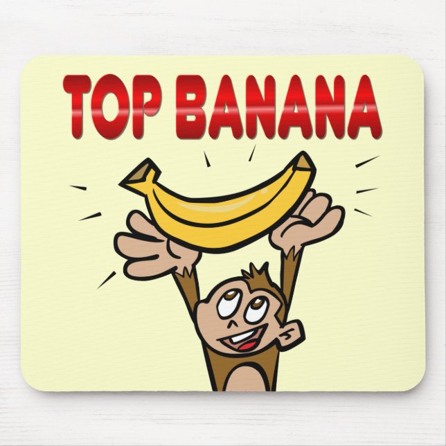 Top Banana Mouse Pad (Front)