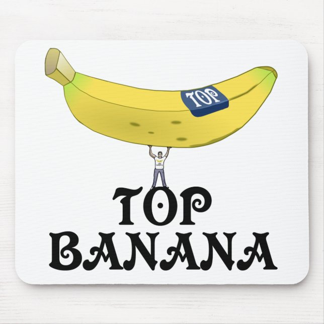 Top Banana Mouse Pad (Front)