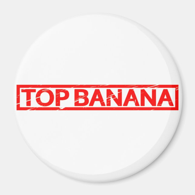 Top Banana Stamp Magnet (Front)