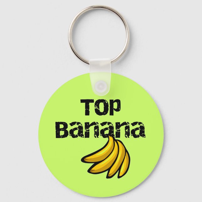 Top Banana Tshirts and Gifts Key Ring (Front)