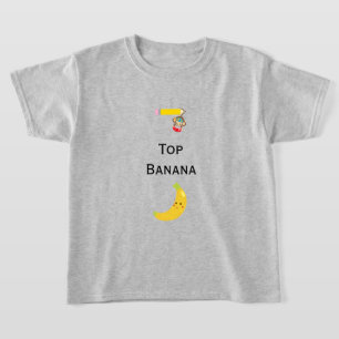 Top Banana with Hanging Monkey Kids T-shirt