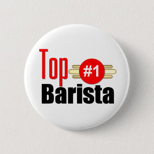 Top Barista 6 Cm Round Badge