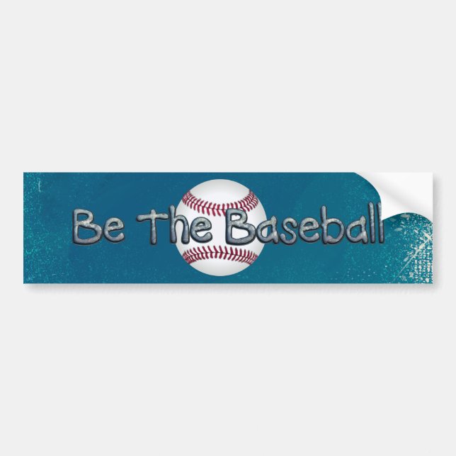 TOP Baseball Slogan Bumper Sticker (Front)