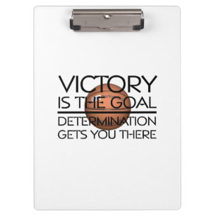 TOP Basketball Victory Slogan Clipboard