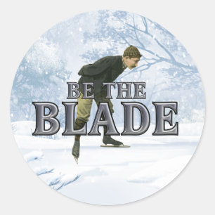 TOP Be the Blade (Figure Skating) Classic Round Sticker