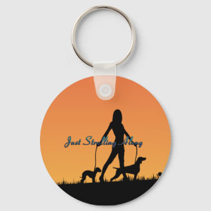 TOP Beach and Dog Walk Key Ring