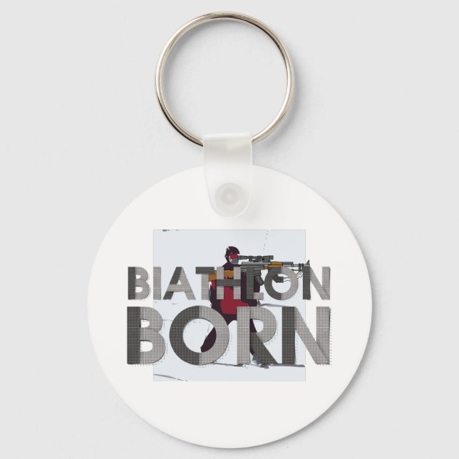 TOP Biathlon Born Key Ring (Front)