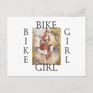 TOP Bike Girl Postcard