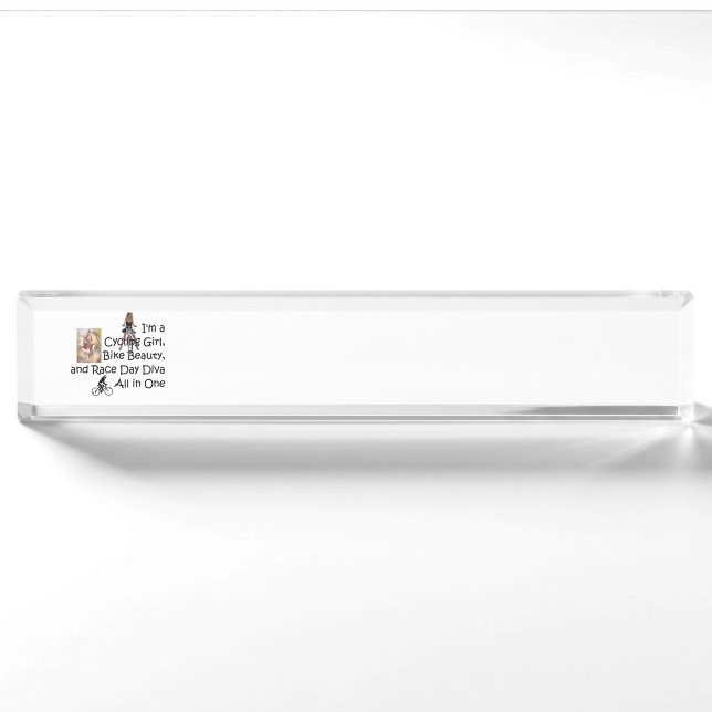 TOP Bike Race Day Diva Nameplate (Front)