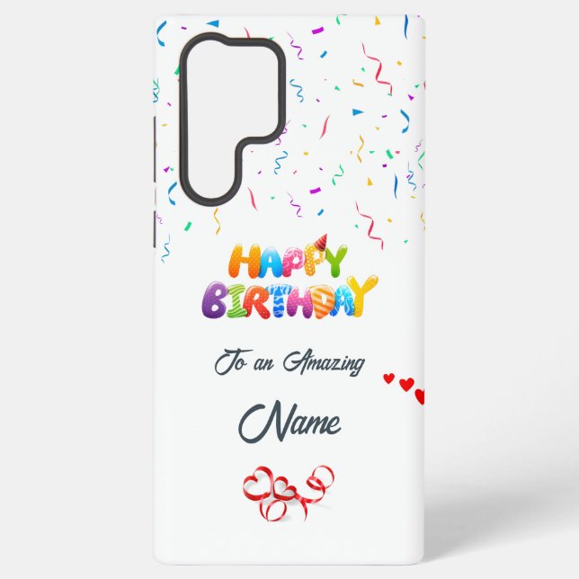 Top Birthday Samsung Galaxy S22 Ultra Case (Back)
