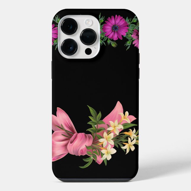 Top Black Clour iPhone Case (Back)