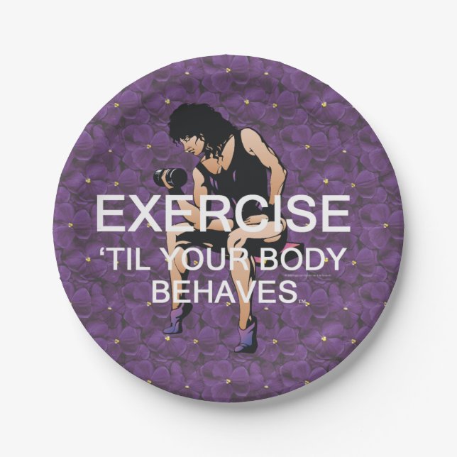 TOP Body Behaves Paper Plate (Front)