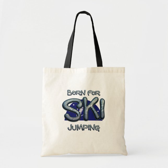 TOP Born for Ski Jumping Tote Bag (Front)