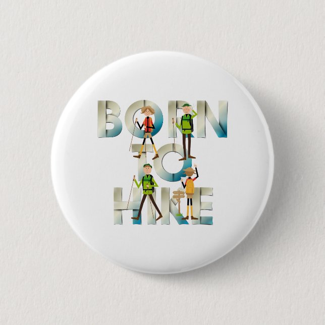 TOP Born to Hike Buttons (Front)