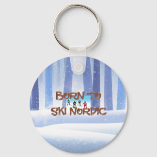 TOP Born to Ski Nordic Key Ring