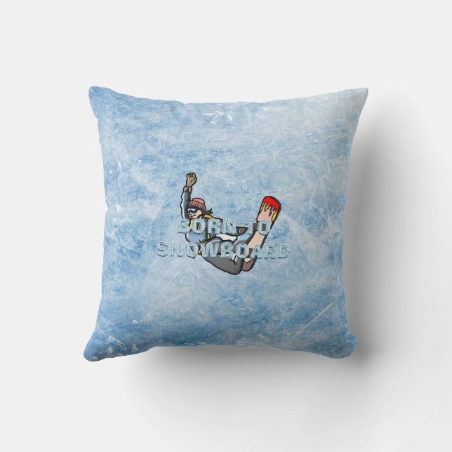 TOP Born to Snowboard Cushion (Back)