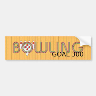 TOP Bowling Goal 300 Bumper Sticker