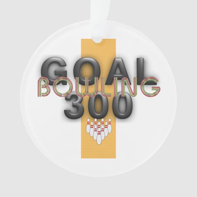 TOP Bowling Goal 300 Ornament (Front)