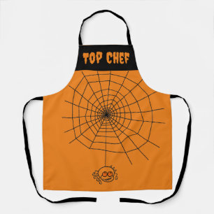 "Top Chef".  Halloween Spider Apron