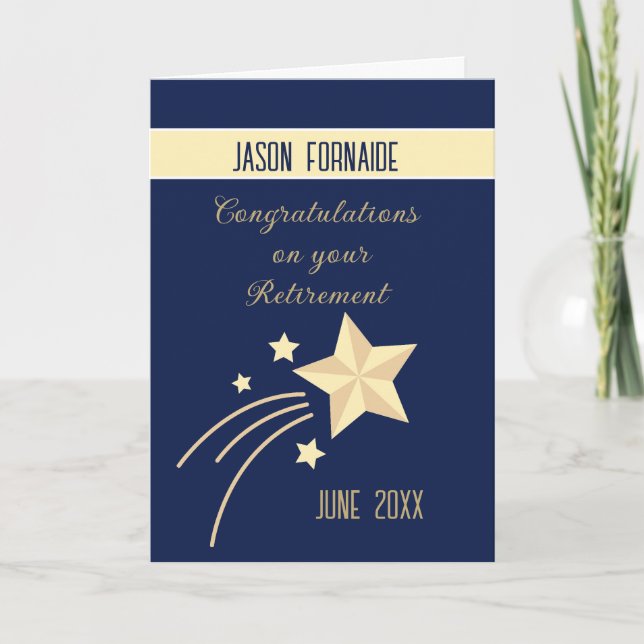 Top Choice!  Custom retirement card (Front)
