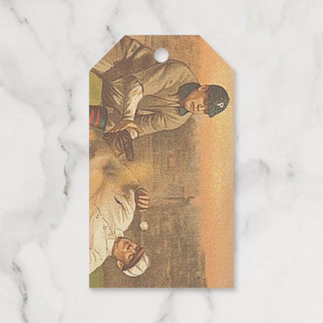 TOP Classic Baseball Foil Gift Tags (Back)