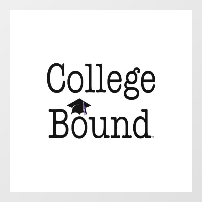 TOP College Bound Window Cling (Sheet)