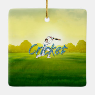 TOP Cricket Ceramic Ornament