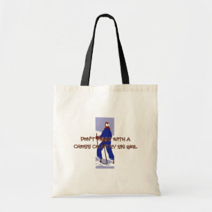TOP Cross Country Ski Girl Tank Top Tote Bag