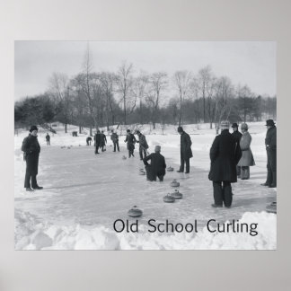 TOP Curling Old School Poster