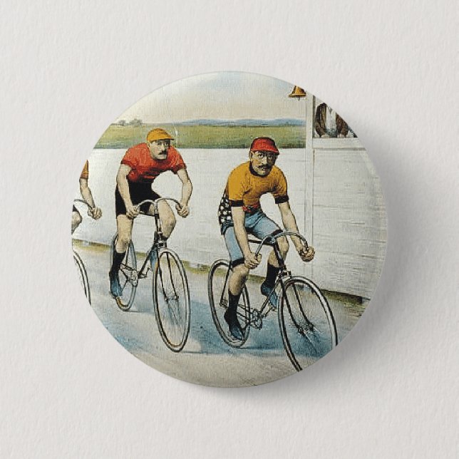 TOP Cycling Old School 6 Cm Round Badge (Front)