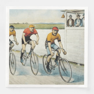 TOP Cycling Old School Paper Dinner Napkins