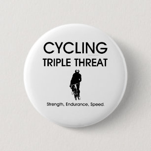 TOP Cycling Triple Threat 6 Cm Round Badge