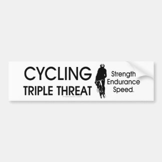 TOP Cycling Triple Threat Bumper Sticker