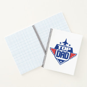 Top Dad Aeroplane Notebook