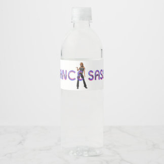 TOP Dance Sassy Water Bottle Label