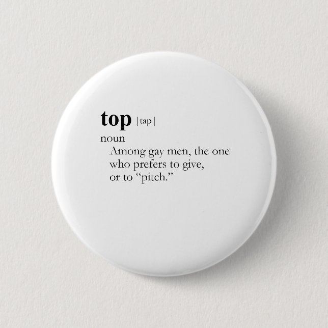 TOP (definition) 6 Cm Round Badge (Front)