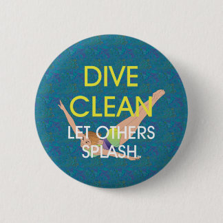 TOP Dive Clean 6 Cm Round Badge