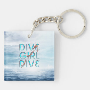 TOP Dive Girl Dive Key Ring