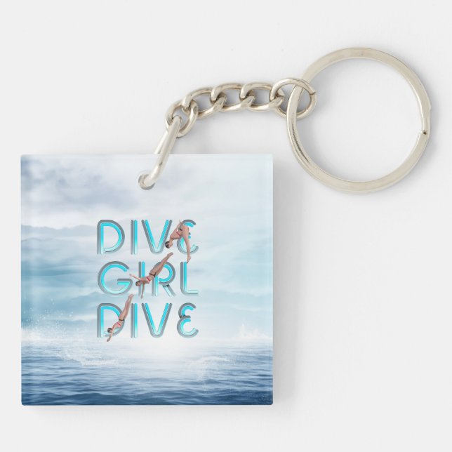 TOP Dive Girl Dive Key Ring (Back)