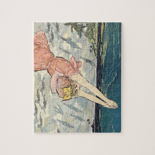 TOP Dive Girl Jigsaw Puzzle (Vertical)